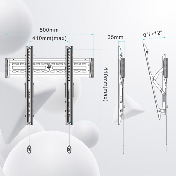 Giá Treo Tivi Nghiêng Gật Gù NB-C2T 32" - 55" Hàng Nhập Khẩu
